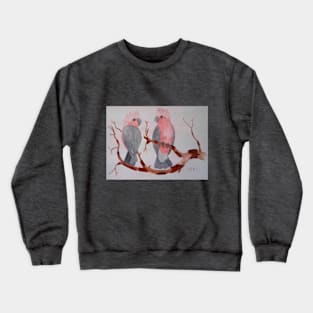 Australian Galahs - painting Crewneck Sweatshirt